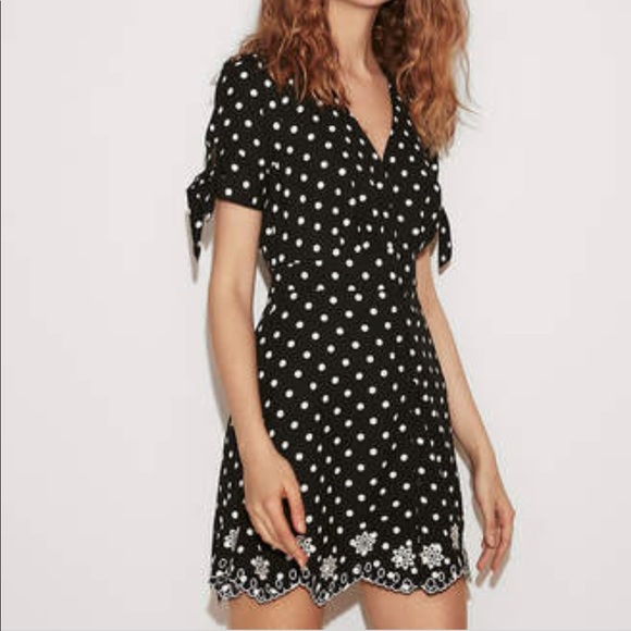 Express polka dot dress Clearance